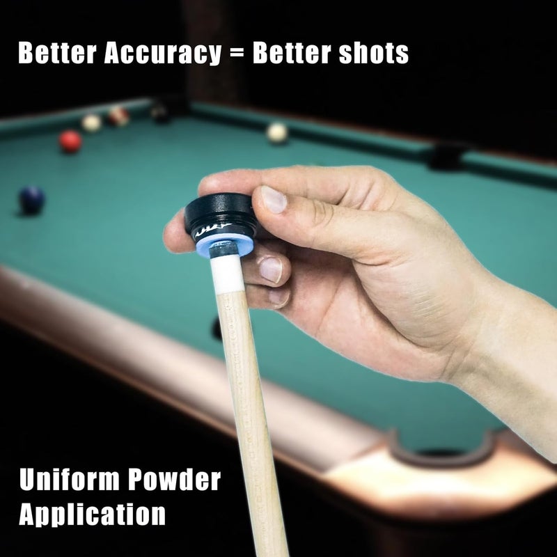 Banly TAOM Round Shaped Pool Chalk Holder, Portable Pool Chalk Cubes, Magnetic Mini Chalk Holder Pool Billiards, Pool Cue Chalk Case Container Box for Billiard Cue Tip Tool Pool Table Snooker Accessories - Image 5